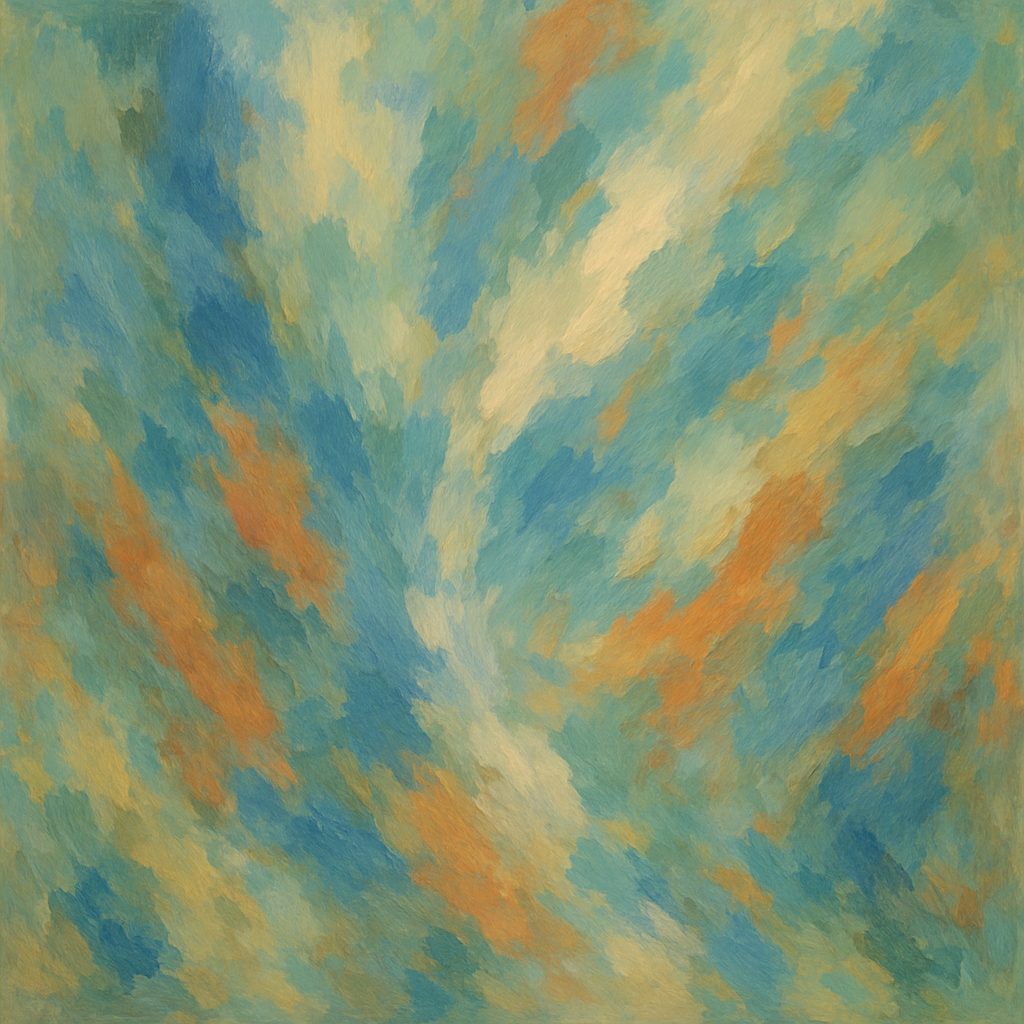 Abstract painted composition